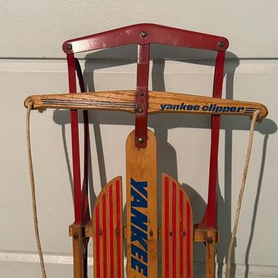 LOT 19G: Pair of vintage sleds Yankee Clipper +