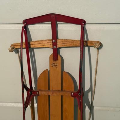 LOT 19G: Pair of vintage sleds Yankee Clipper +