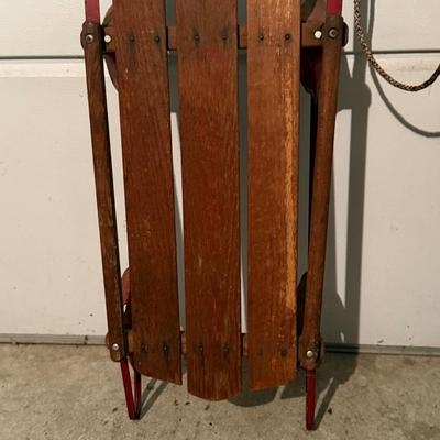 LOT 19G: Pair of vintage sleds Yankee Clipper +