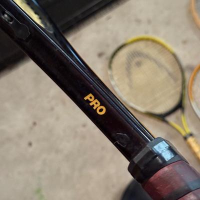 LOT 20G: Lot of five tennis rackets Prince Pro +