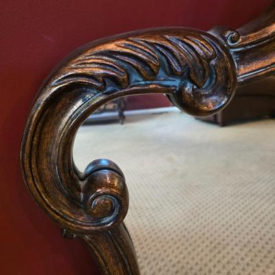 LOT 24F: Large Baroque Accent Wall Mirror
