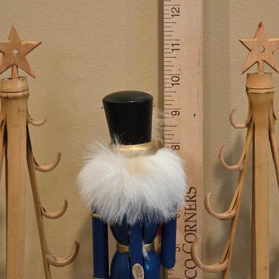 LOT 28D: Holiday Collection With Lenox Porcelain, Hand Painted 24K Accented, Holiday Cheer Santa Ornament, Nieman Marcus Nutcracker Snow...