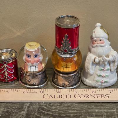 LOT 28D: Holiday Collection With Lenox Porcelain, Hand Painted 24K Accented, Holiday Cheer Santa Ornament, Nieman Marcus Nutcracker Snow...