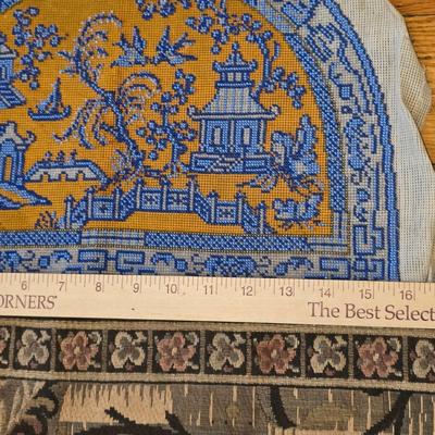 LOT 29D Eclectic Asian Collection Of Tapestries & Hard Cover Korean Furniture Coffee Table Book