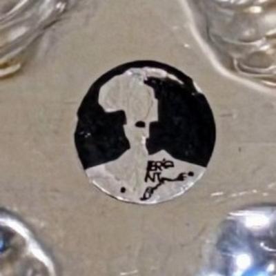 LOT 32D: Vintage Collection Of Indiana Glass Amber Daisy Plate, Nieman Marcas Hors d'oeuvre Forks, Spreaders, Aluminum Molds &...