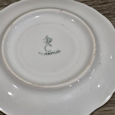 LOT 33D: Vintage Karamos Tea Set, Teapot, Lidded Sugar Bowl, Creamer, 9 Tea Cups, & 10 Saucers