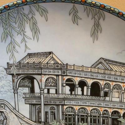 LOT 36D: Set of 3 Vintage Jingdezhen Porcelain Plates In Original Boxes