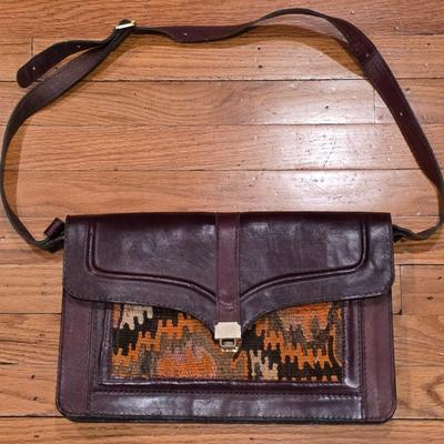 LOT 37F: Vintage Brown Boho Shoulder Bag