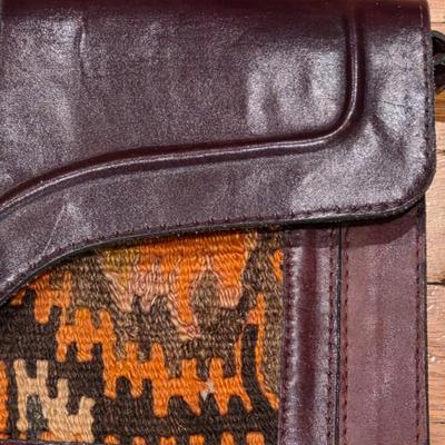 LOT 37F: Vintage Brown Boho Shoulder Bag