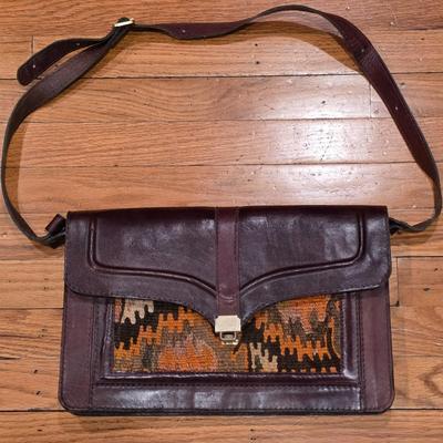 LOT 37F: Vintage Brown Boho Shoulder Bag