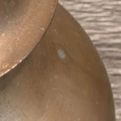 LOT 38K: Mid Century Brass Tea Pot, Creamer & Sugar Bowl With Tray