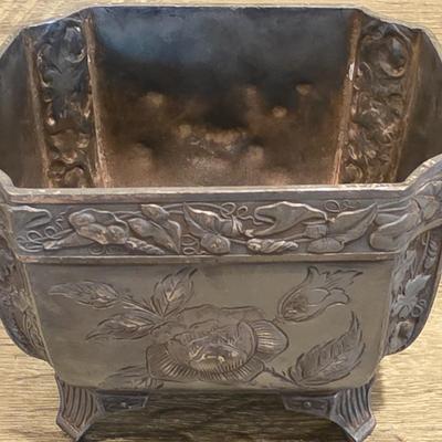 LOT 39K: Antique/Vintage Silver-Plated Coffee/Tea Set, Coffee Pot W/Spigot & Warmer, Tea Pot, Sugar Bowl, Creamer & Waste Bowl