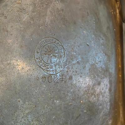 LOT 39K: Antique/Vintage Silver-Plated Coffee/Tea Set, Coffee Pot W/Spigot & Warmer, Tea Pot, Sugar Bowl, Creamer & Waste Bowl