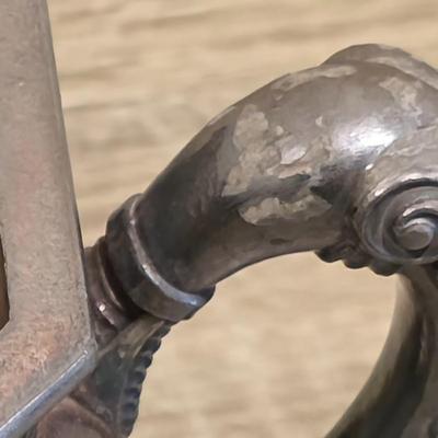 LOT 39K: Antique/Vintage Silver-Plated Coffee/Tea Set, Coffee Pot W/Spigot & Warmer, Tea Pot, Sugar Bowl, Creamer & Waste Bowl