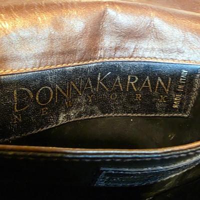 LOT 40F: 3 Vintage Leather Purses, Donna Karen, Made In Italy W/Dust Bag, Leo Rexx Snakeskin Bag & Cynthia Rowley Silver Snake Scale...