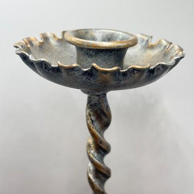 LOT 43D: Janice Minor for Neiman Marcus Metal Elephant Candlestick Holders