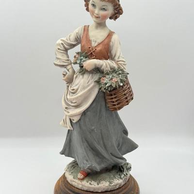 LOT 44D: Giuseppe Armani Capodimonte Country Boy & Country Girl Figurines