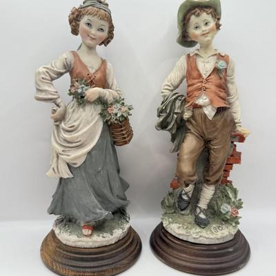 LOT 44D: Giuseppe Armani Capodimonte Country Boy & Country Girl Figurines