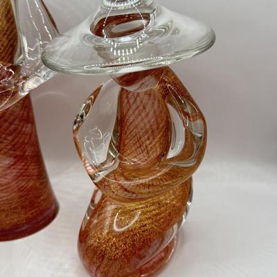 LOT 45D: D. Lavella signed Murano Art Glass Chinese Figures