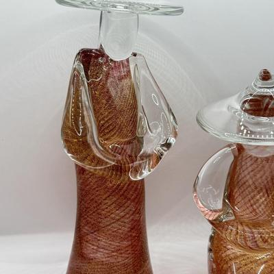 LOT 45D: D. Lavella signed Murano Art Glass Chinese Figures