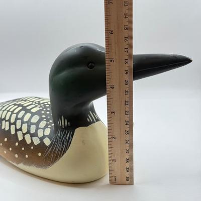 LOT 46D: 1982 Signed G. Lowenthal Boyds Collection Loon Wooden Decoy