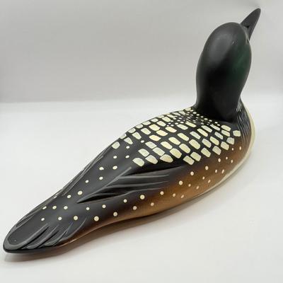 LOT 46D: 1982 Signed G. Lowenthal Boyds Collection Loon Wooden Decoy