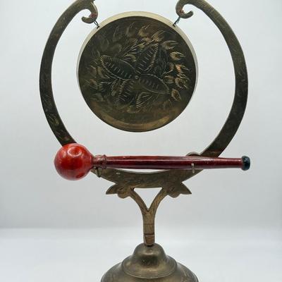 LOT 47D: Vintage / Antique Chinese Brass Etched Gongs