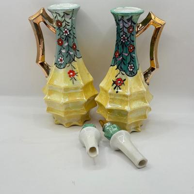 LOT 48D: 1940s-50s Japanese Lusterware Cruet Condiment Set
