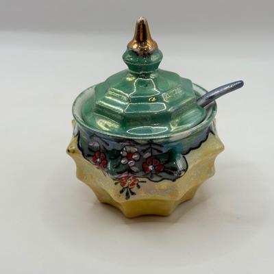LOT 48D: 1940s-50s Japanese Lusterware Cruet Condiment Set