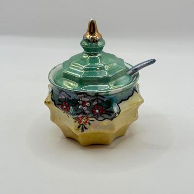 LOT 48D: 1940s-50s Japanese Lusterware Cruet Condiment Set