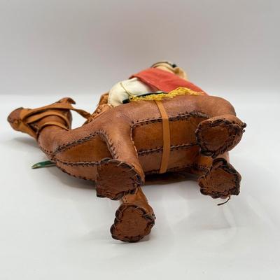 LOT 53D: Vintage Leather Camel Rider & Dublin Ireland Collector Character Doll