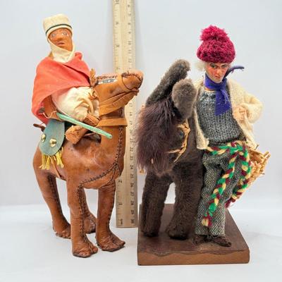 LOT 53D: Vintage Leather Camel Rider & Dublin Ireland Collector Character Doll