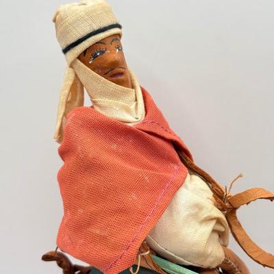 LOT 53D: Vintage Leather Camel Rider & Dublin Ireland Collector Character Doll