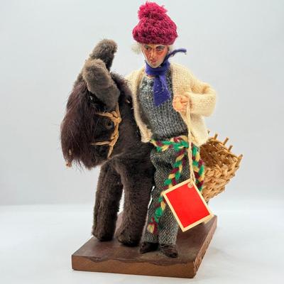 LOT 53D: Vintage Leather Camel Rider & Dublin Ireland Collector Character Doll