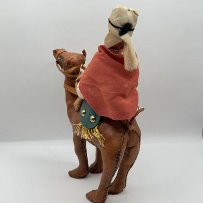 LOT 53D: Vintage Leather Camel Rider & Dublin Ireland Collector Character Doll