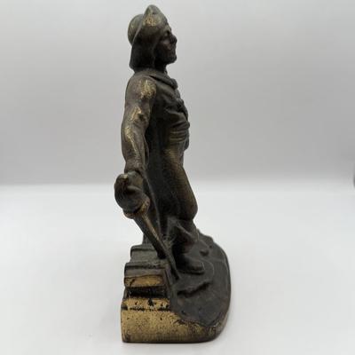LOT 56D: Vintage Littco Products No 53 Cast Iron Swashbuckler Door Stop