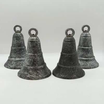 LOT 57D: Four Antique / Vintage Cast Iron Bells