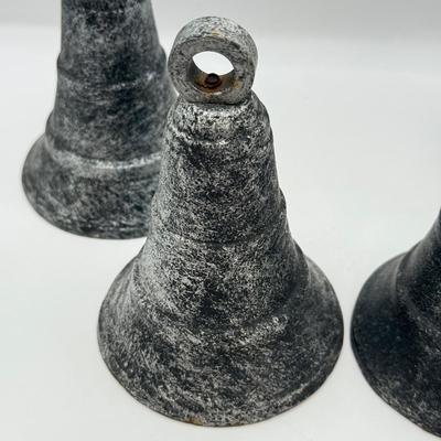 LOT 57D: Four Antique / Vintage Cast Iron Bells