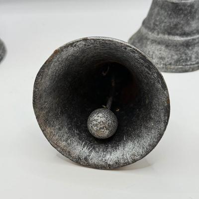 LOT 57D: Four Antique / Vintage Cast Iron Bells