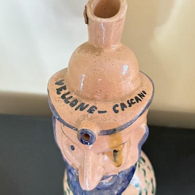 LOT 65D: Vintage Vellone-Cascani Figural Ceramic Pitcher / Vessel