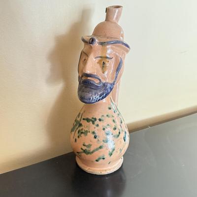 LOT 65D: Vintage Vellone-Cascani Figural Ceramic Pitcher / Vessel