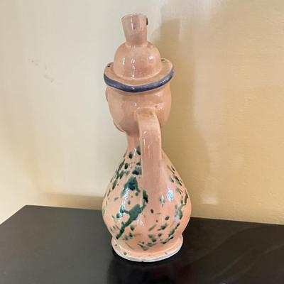 LOT 65D: Vintage Vellone-Cascani Figural Ceramic Pitcher / Vessel