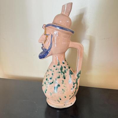 LOT 65D: Vintage Vellone-Cascani Figural Ceramic Pitcher / Vessel