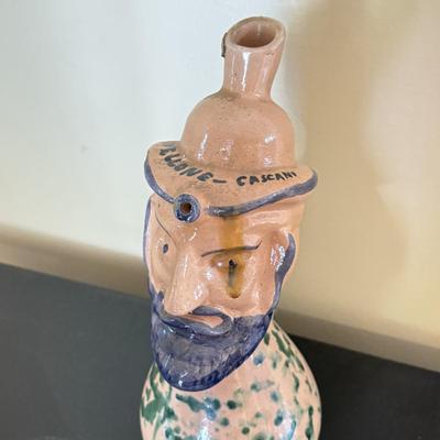 LOT 65D: Vintage Vellone-Cascani Figural Ceramic Pitcher / Vessel