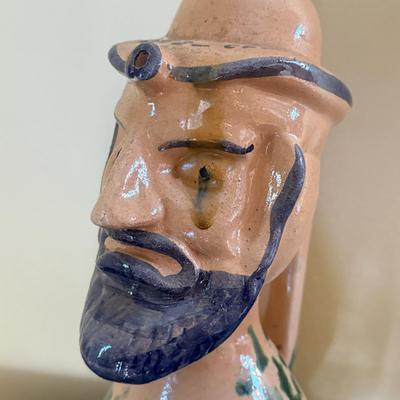 LOT 65D: Vintage Vellone-Cascani Figural Ceramic Pitcher / Vessel