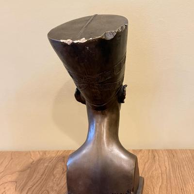 LOT 66D: Vintage Egyptian Revival Nefertiti Bust by Austin Inc Productions