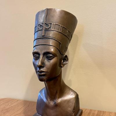 LOT 66D: Vintage Egyptian Revival Nefertiti Bust by Austin Inc Productions