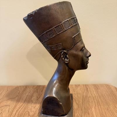 LOT 66D: Vintage Egyptian Revival Nefertiti Bust by Austin Inc Productions