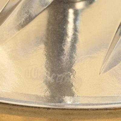 LOT 70F: Waterford Crystal Table Lamp w/ Red Shade