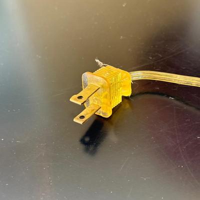 LOT 70F: Waterford Crystal Table Lamp w/ Red Shade